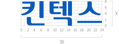 킨텍스 한글 심볼마크 규격 이미지